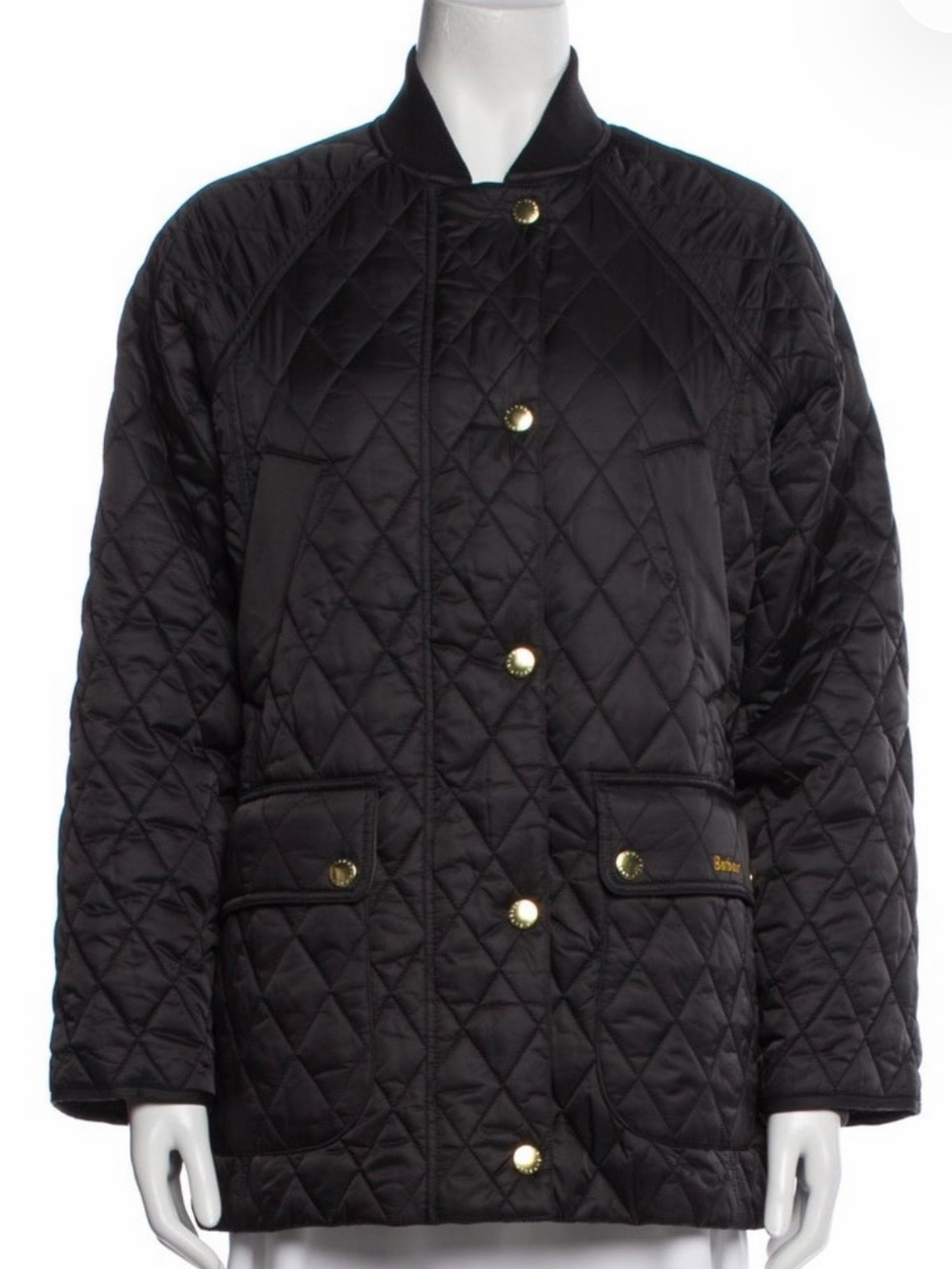 Barbour Black Sport Beadnell Quilted jacket US size 6 euro 36